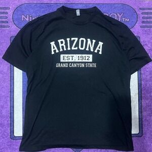 Arizona baggy black cotton Grand Canyon skater t-shirt Size XXL